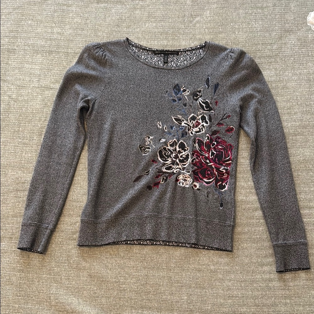 White House Black Market Textured Knit Top